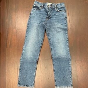 Frame Denim Light Blue Straight Jeans